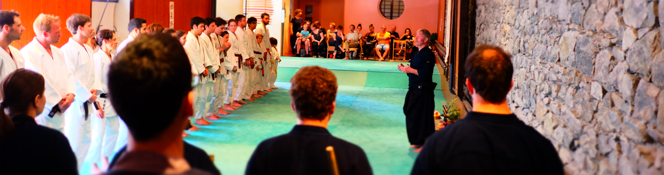 Démonstration au Reighikan Dojo par l'Ecole de Judo, Ju-Jutsu et Armes japonaises Bodïshinkan Ryu